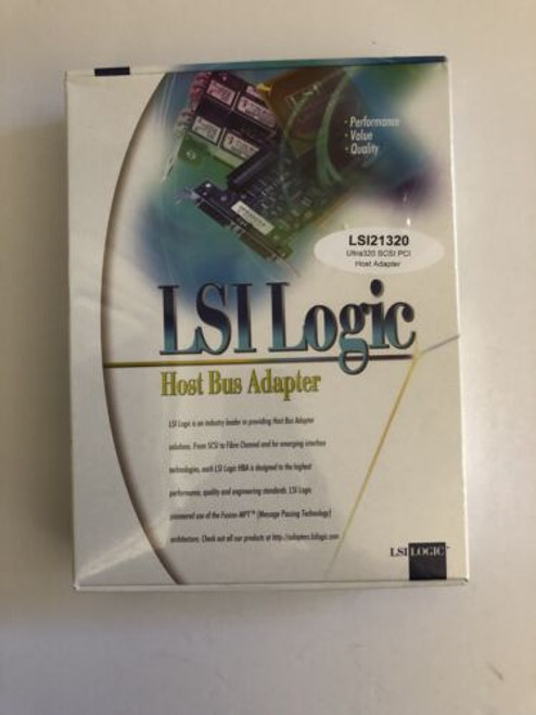 Lsi Logic Lsi21320 Ultra320 Dual Channel Pci Host Bus Adapter Brand New