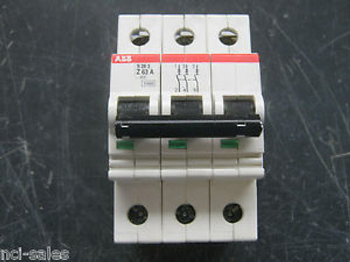 ABB Z63A CIRCUIT BREAKER 3 POLE 63 AMP ABB Z63A CIRCUIT BREAKER 3 POLE 63 AMP