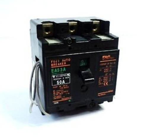FUJI ELECTRIC EA53A CIRCUIT BREAKER MOLDED CASE 3-POLES AC220V 50AMP 5kA surplus