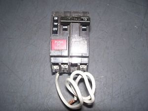 GE GFCI CIRCUIT BREAKER CAT THQB2115GF 15A/240V/2POLE