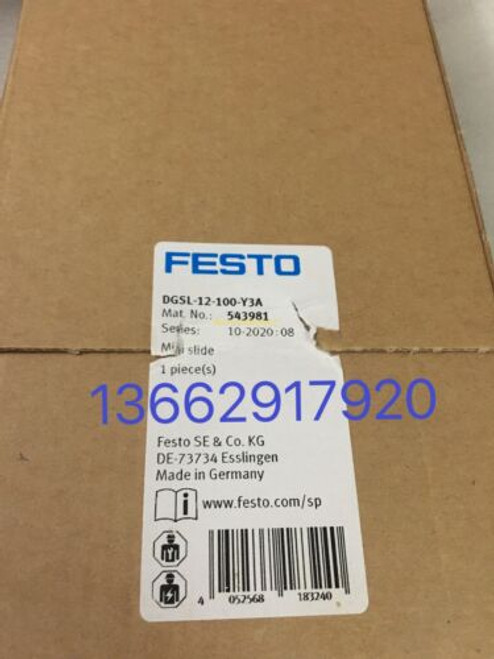 1Pcs Festo Sliding Table Cylinder Dgsl-12-100-Y3A (543981)
