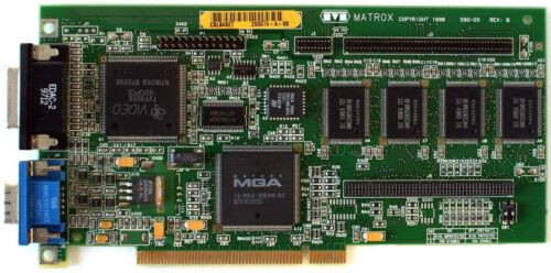 Matrox 590-05 Rev.B 4Mb Pci Video Card, Fcc Id: Id7059000, Mga-Mil/4/Ib3, Ibm...