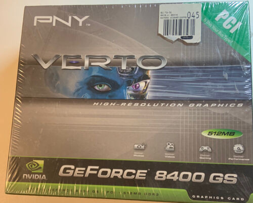 Pny Verto Nvidia Geforce 8400Gs 512Mb Ddr2, Pci Graphics Card