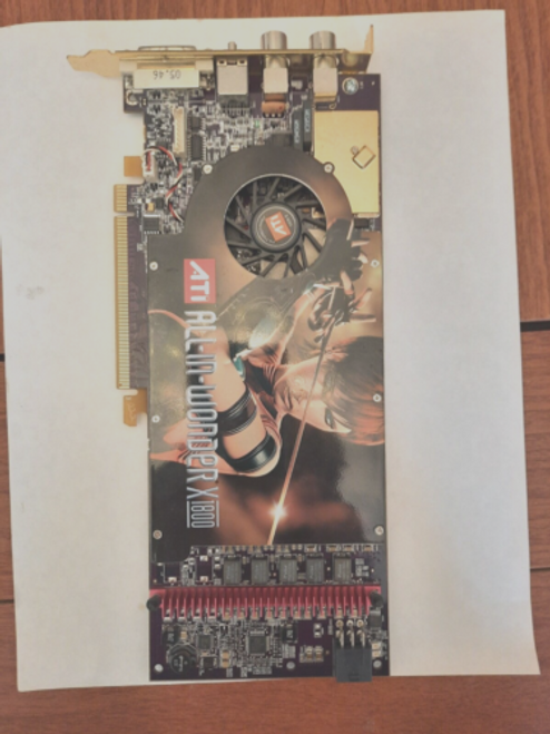 Ati All-In-Wonder X1800 Xl 256Mb Gddr3 Pcie 1.0 X16 Video Graphics Card