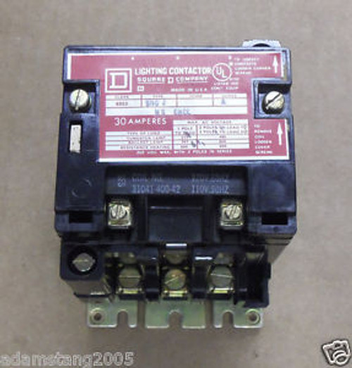 SQUARE D 8903SMG2 120V COIL 30 AMP 600V SER A LIGHTING CONTACTOR 3 POLE