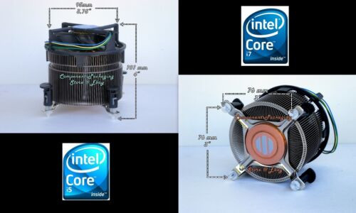 Core I7 High Performance 130W Cpu Cooler Heatsink For Socket Lga115X Cpu 4" Tall