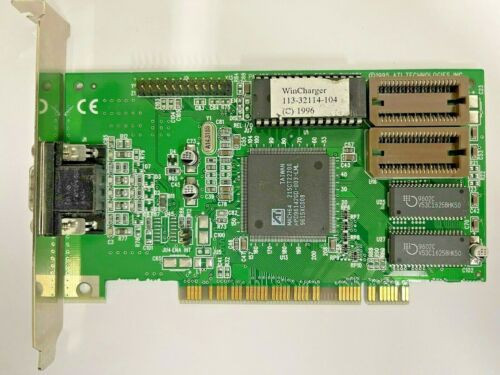 Rare Vintage Ati Wincharger Mach64 2 Meg Pci Vga Card Pn 113-32114-104 Mxb23