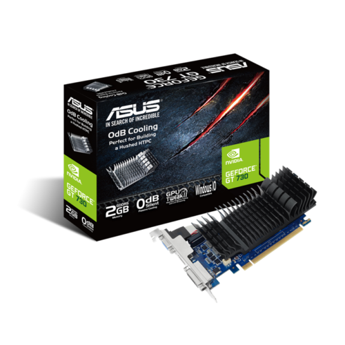 Asus Nvidia Geforce Gt 730 2Gb Ddr5 Gt730-2Gd5-Brk Pci-E Video Card Vga Hdmi Dvi