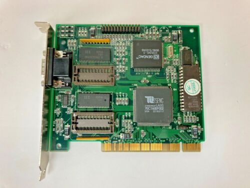 Vtg Rare Tseng Labs Et4000/W32P Pci 2 The Max Vga Graphics Card Tested