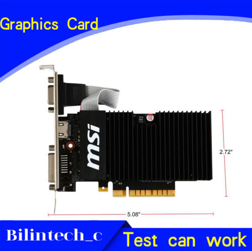 For Msi Gt 710 Directx 12 Gt 710 1Gd3H Lpv1 1Gb 64-Bit Ddr3 Video Card