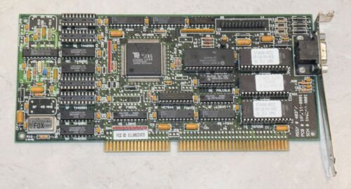 Compuadd Corp 48337 8922 Rev C Full Height Isa Video Card