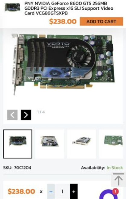 Nvidia Geforce 8600 Gts