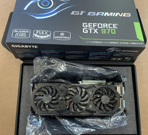 Gigabyte Nvidea Geforce Gtx 970 4Gb Windforce G1 Gaming Serviced