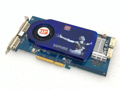 Ati Radeon X1950 Gt, 256Mb 256Bit Gddr3, Agp Graphics Card By Sapphire Nice Deal