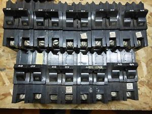 FPE Federal pacific NB240 2pole 40amp 240v circuit breaker NB221040 type bolt on