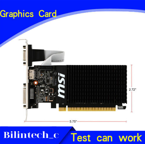 For Msi Gt 710 Directx 12 Gt 710 2Gd3H Lp 2Gb 64-Bit Ddr3 Video Card