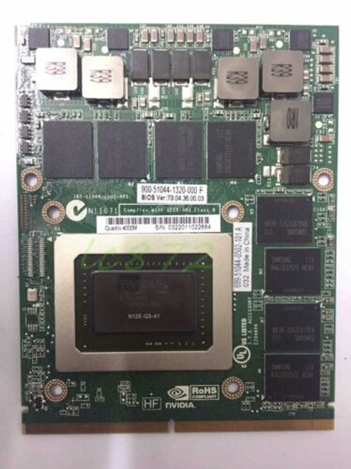 New Nvidia Quadro 4000M 2Gb Gddr5 Mxm 3.0B Video Card For Clevo P150Hm P170Hm Em