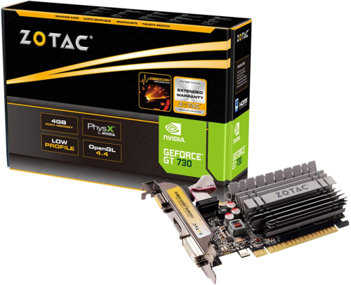 Zotac Geforce Gt 730 Zone Edition 4Gb Ddr3 Graphics Card (Zt-71115-20L)