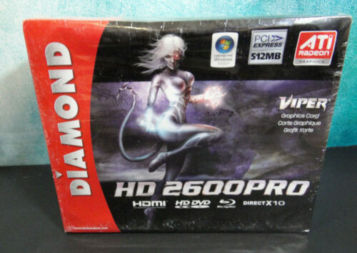 Diamond Radeon Hd2600Pro Viper Video Graphics Card 512Mb Pcie Ati Sealed