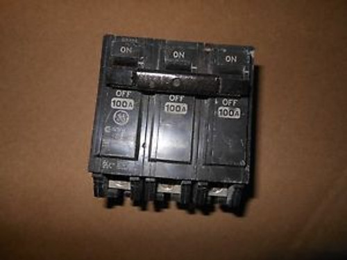 GE THQL32100 circuit breaker 3pole 100amp 240v type THQL