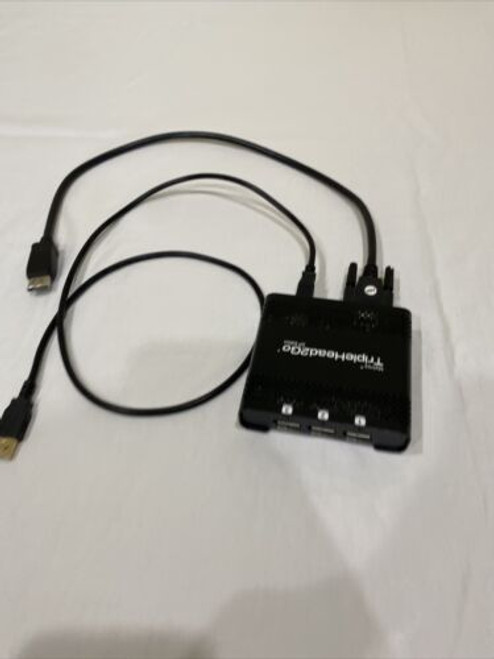 Matrox Triplehead2Go Dp Edition Display Port External Gxm T2G-Dp-Mif With Cords