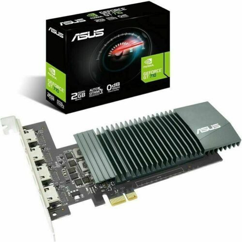 Asus Geforce Nvidia Gt710 2Gb 64-Bit Gddr5 4Xhdmi Graphics Card Gt710-4H-Sl-2Gd5