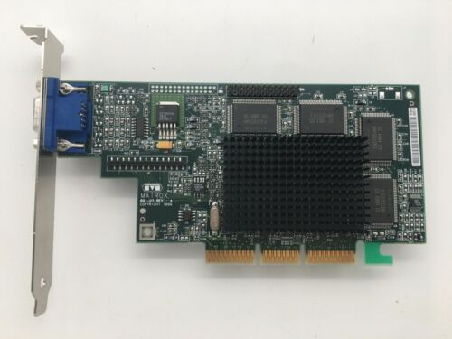 Matrox Millenium G400 G4+Ma16G  Single-Head 16Mb Sgram Agp 891-03 Rev 3