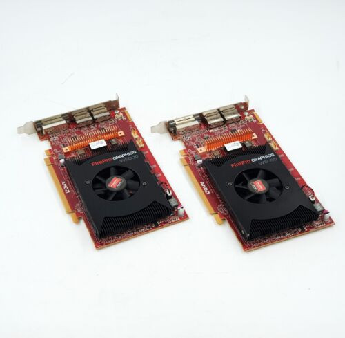 2 Pcs Amd Firepro W5000 2Gb 2X Displayport 1X Dvi Pcie Video Graphics Card
