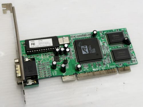Ati Mach64 Vt4, 4Mb, Pci, Vga, His Vt4, Working Vintage Card