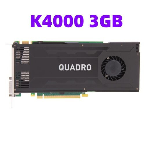 Quadro K4000 3Gb Graphics Card For Plane 3D Design Modeling Video Clip 4K
