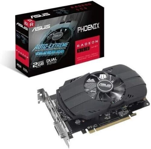 Asus Amd Radeon Rx 550 Powered 2G Single Fan Video Card Ph-550-2G
