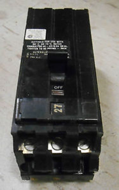 Square D 3 Pole 80 Amp 240 V Circuit Breaker  Q1380