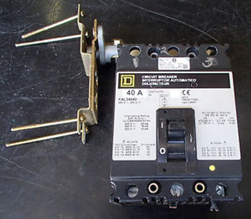 Square D 40 Amp Circuit Breaker  FAL34040    Used T/O