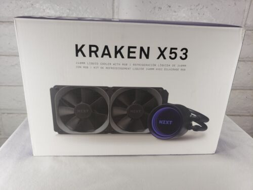 Kraken X53 240Mm Aio Liquid Cpu Cooler Rgb X Gen 3 Gaming Pc Compter Radiator
