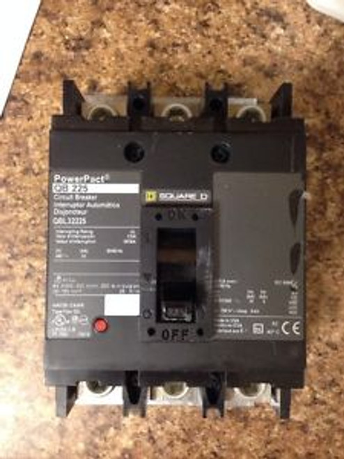 Square D PowerPact QB 225 QBL32225 225 Amp 240 Volt