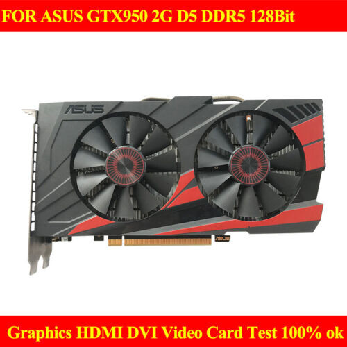 For Asus Gtx950 2G D5 Ddr5 128Bit Graphics Hdmi Dvi Video Card 100% Tested Work