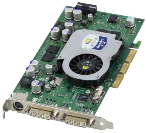 Graphic Card Nvidia Quadro Fx1100 128Mb Gddr2 Agp 128-Bit 2Xdvi-I S-Video Molex