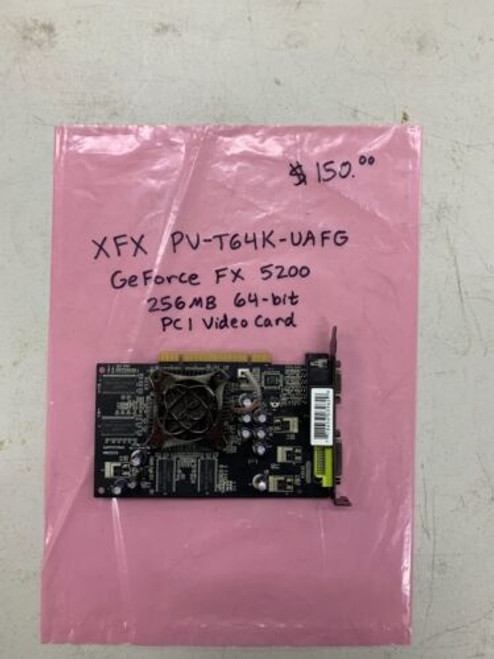 Graphics Card Geforce Xfx Pv-T64K-Uafg 256 Mb 64-Bit Pci Video Card