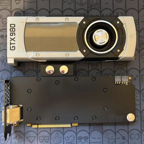 Gigabyte Nvidia Geforce Gtx 980 4Gb Gddr5 Gpu With Ek Ekwb Water Block Backplate