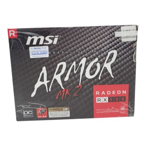 Msi Gaming Radeon Rx 580 8Gb Gdrr5  Graphics Card (Rx 580 Armor Mk2 8G Oc)