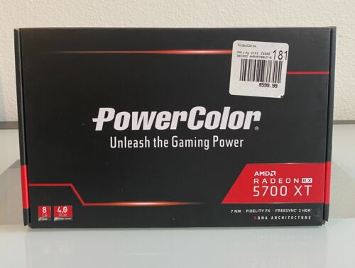 New Sealed Powercolor Amd Radeon Rx 5700 Xt 8Gb Graphics Card