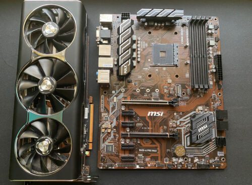 Xfx Rx 5700 Xt Thicc Iii Ultra 8Gb || B450-A Pro Max (Combo) shipping