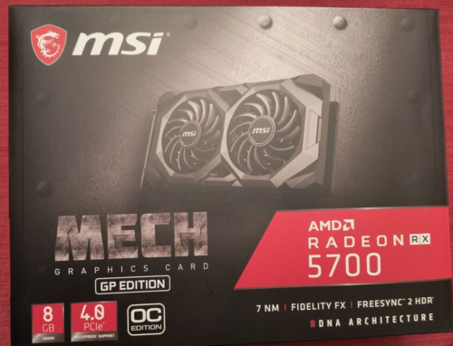Msi Radeon Rx 5700 Mech Oc 8Gb Graphics Card