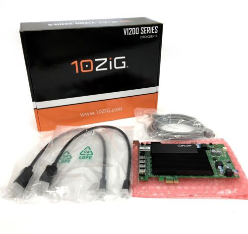 New 10Zig Remote Pcoip Quad Display Workstation Host Card Tera2240 490-Bbvn