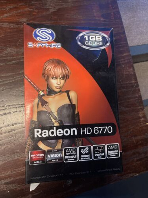 Amd Radeon Hd 6770 1Gb Gddr5 Pcie X16 Video Graphics Card Hdmi Dp Dual Dvi