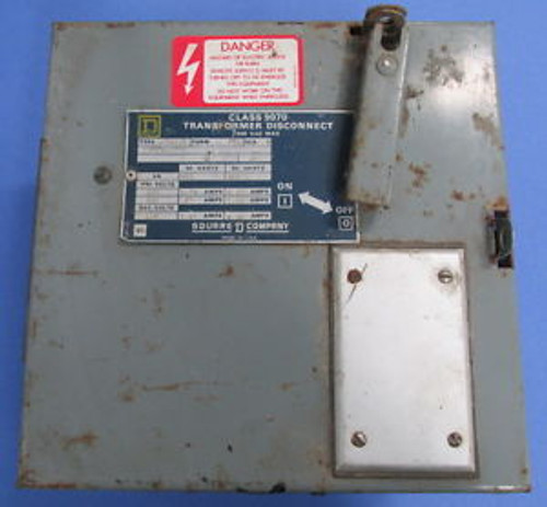 SQUARE D FORM 31 TRANSFORMER DISCONNECT SK5271S