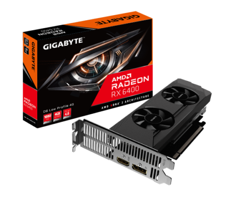 Gigabyte Radeon Rx 6400 D6 Low Profile 4G Hdmi Dp Video Card Gddr6 350W