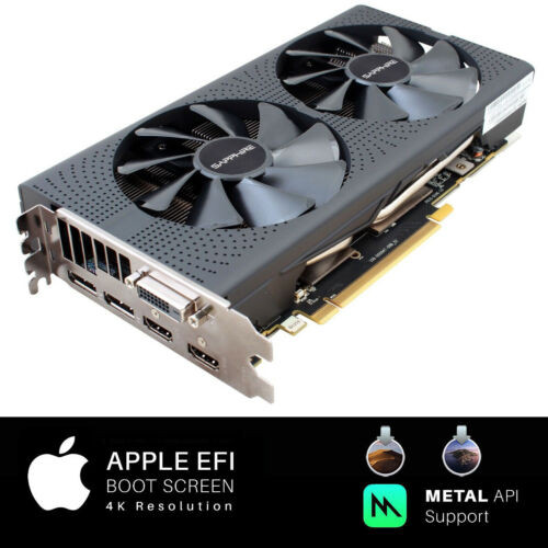 Apple Mac Pro Amd Radeon Rx 570 4Gb Pci-E Video Card Osx Mojave Catalina Metal