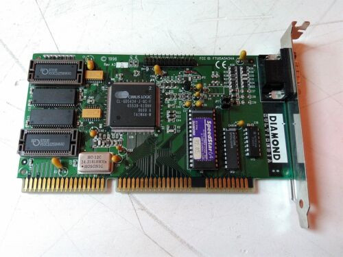 Diamond Speedstar 64 A3 1+1 23020039-303 V2.02 Vintage Isa Vga Video Card