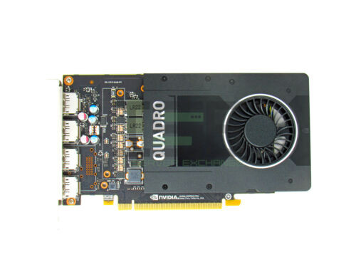 Nvidia Quadro P2000 Vcqp2000-Pb Quad Port 5Gb Gddr5 1024 Cuda Cores Pci-E 3.0X16